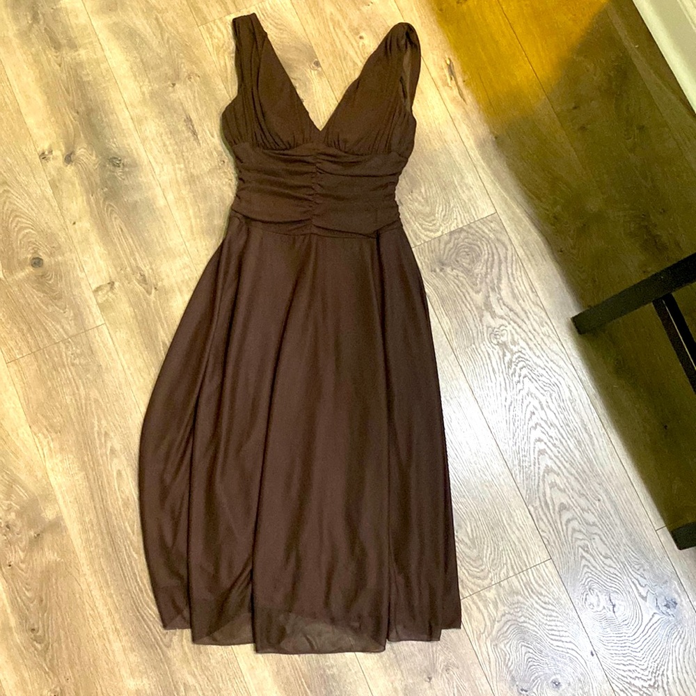 Beautiful chocolate brown cocktail dress